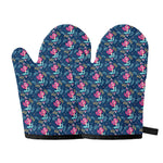 Little Cute Mermaid Pattern Print Oven Mitts
