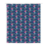 Little Cute Mermaid Pattern Print Polyester Shower Curtain