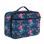 Little Cute Mermaid Pattern Print Portable Lunch Bag