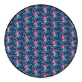 Little Cute Mermaid Pattern Print Round Floor Mat