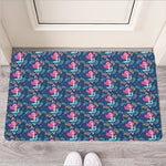 Little Cute Mermaid Pattern Print Rubber Doormat