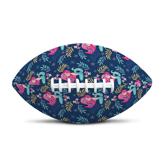 Little Cute Mermaid Pattern Print Rugby Ball