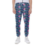 Little Cute Mermaid Pattern Print Scuba Joggers
