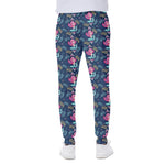 Little Cute Mermaid Pattern Print Scuba Joggers