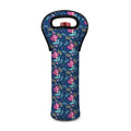 Little Cute Mermaid Pattern Print Single Neoprene Wine Tote