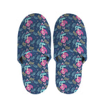 Little Cute Mermaid Pattern Print Slippers