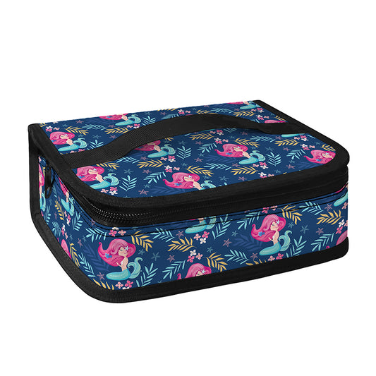 Little Cute Mermaid Pattern Print Small Lunch Bag