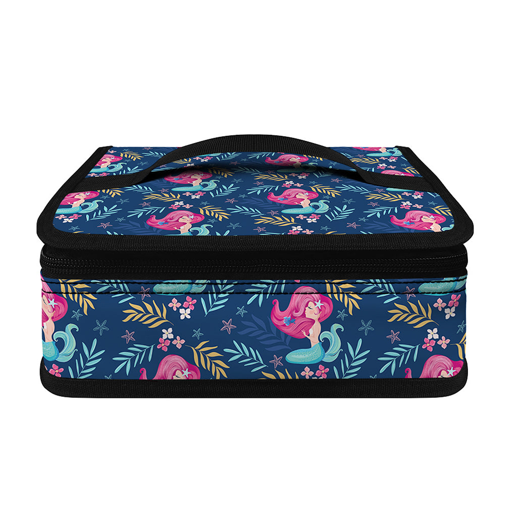 Little Cute Mermaid Pattern Print Small Lunch Bag