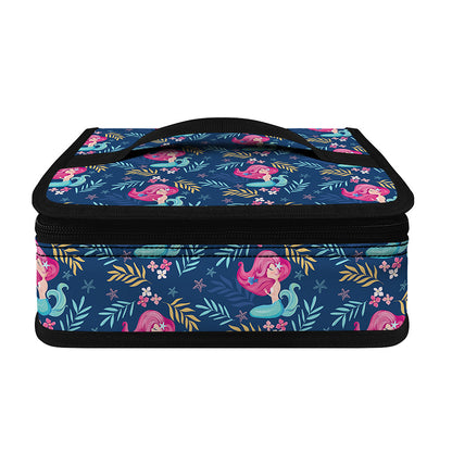 Little Cute Mermaid Pattern Print Small Lunch Bag