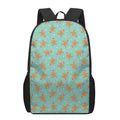Little Gingerbread Man Pattern Print 17 Inch Backpack