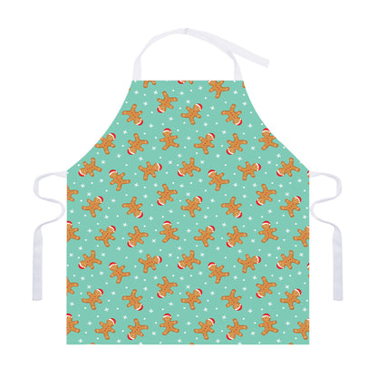 Little Gingerbread Man Pattern Print Adjustable Apron