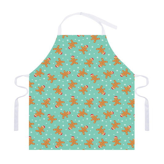Little Gingerbread Man Pattern Print Adjustable Apron