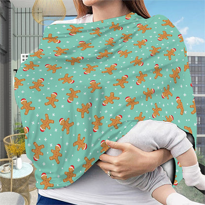 Little Gingerbread Man Pattern Print Baby Seat Cover