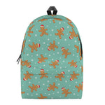 Little Gingerbread Man Pattern Print Backpack
