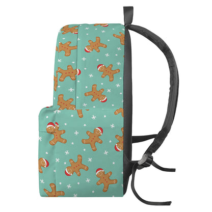 Little Gingerbread Man Pattern Print Backpack