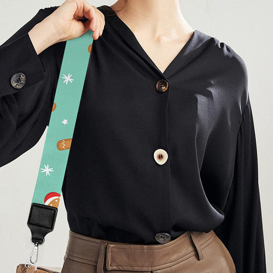 Little Gingerbread Man Pattern Print Bag Strap