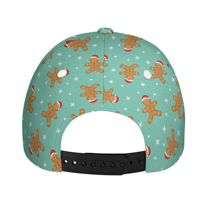 Little Gingerbread Man Pattern Print Baseball Cap