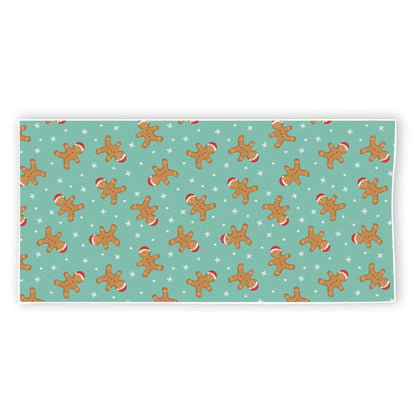 Little Gingerbread Man Pattern Print Beach Towel