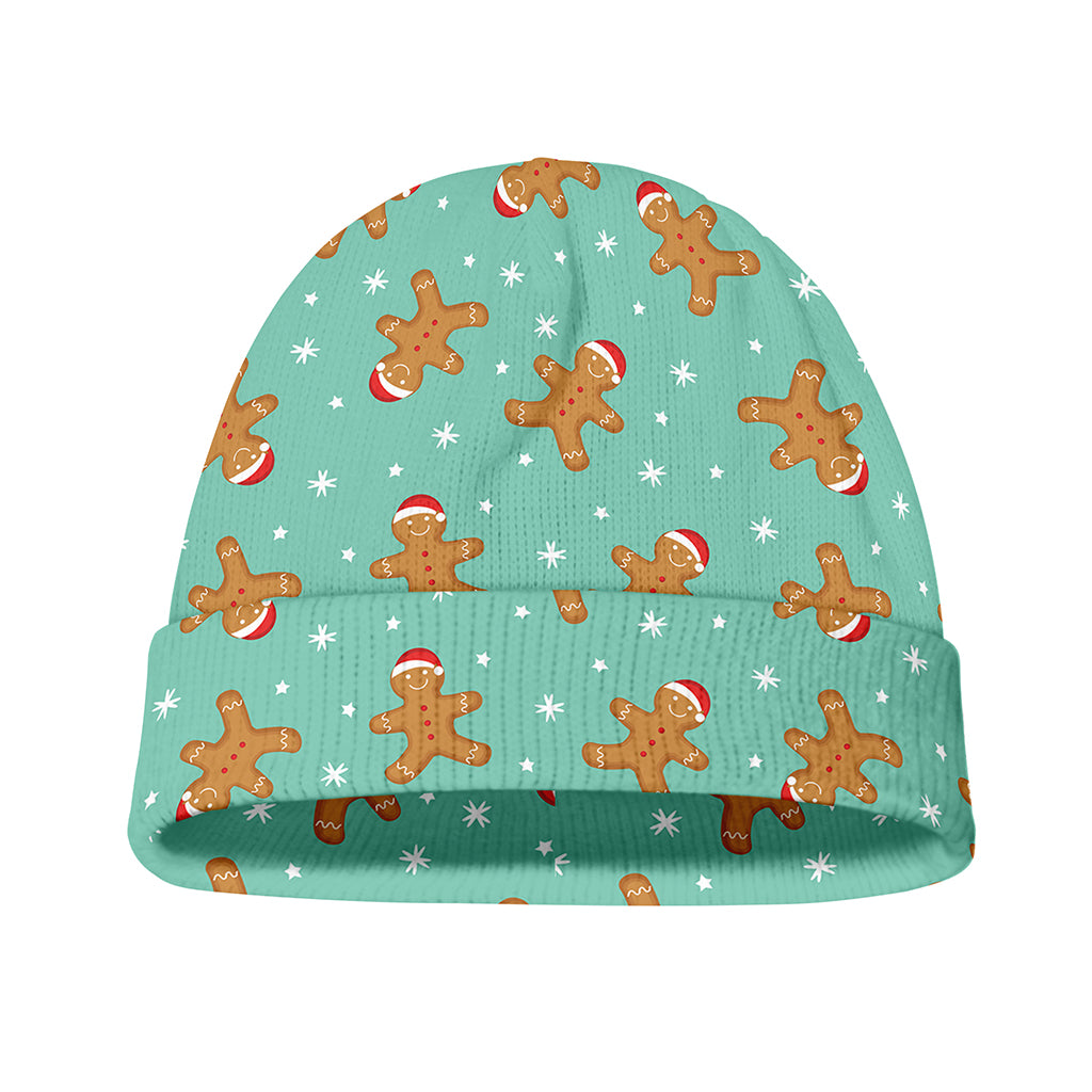 Little Gingerbread Man Pattern Print Beanie