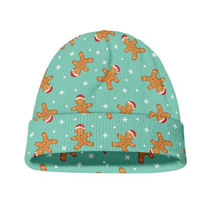 Little Gingerbread Man Pattern Print Beanie