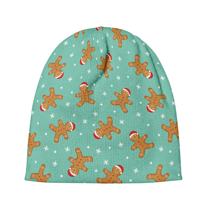 Little Gingerbread Man Pattern Print Beanie
