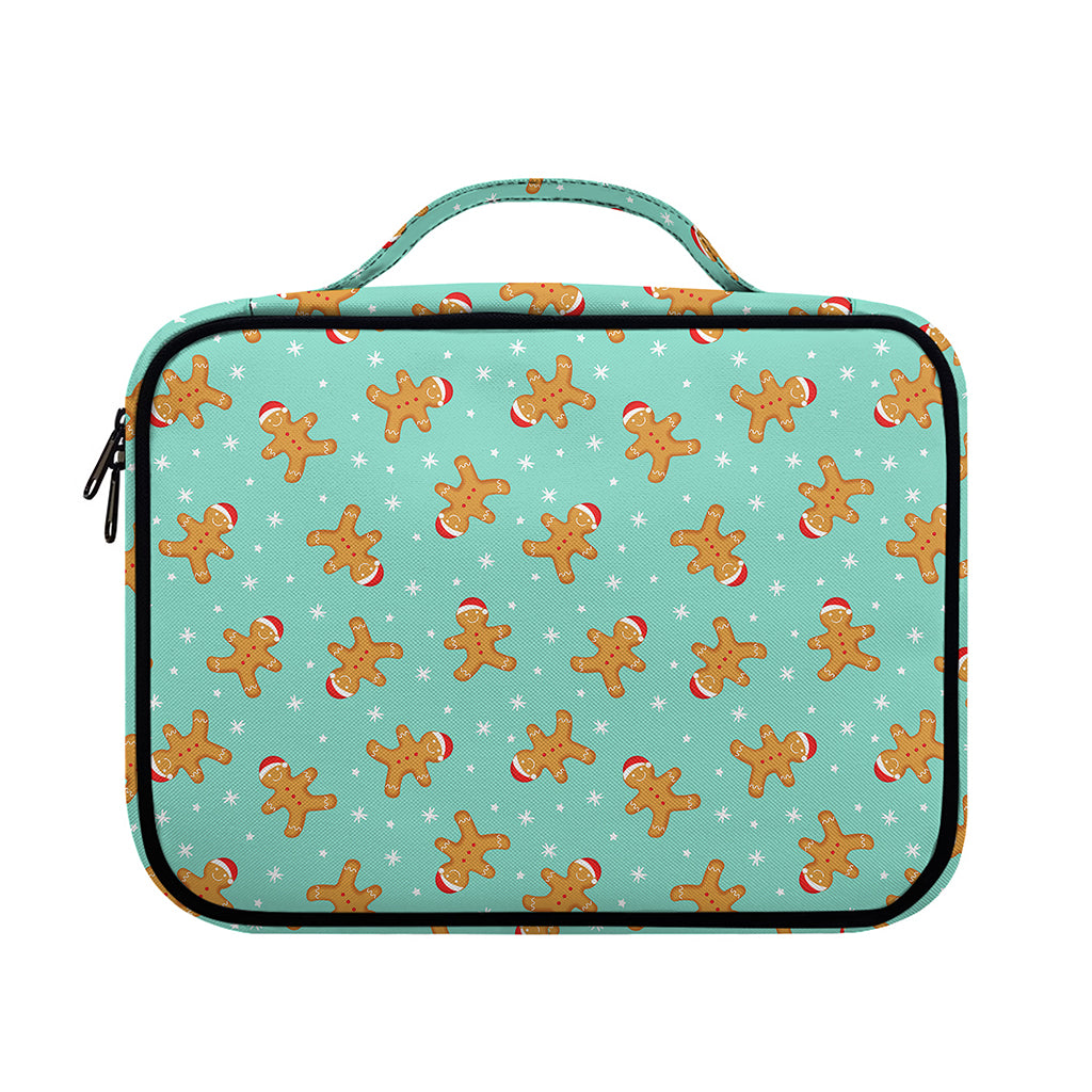Little Gingerbread Man Pattern Print Briefcase Bible Bag