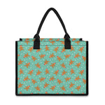 Little Gingerbread Man Pattern Print Canvas Tote Bag