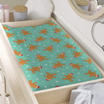 Little Gingerbread Man Pattern Print Changing Pad Cover
