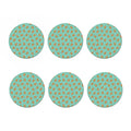 Little Gingerbread Man Pattern Print Coaster Set