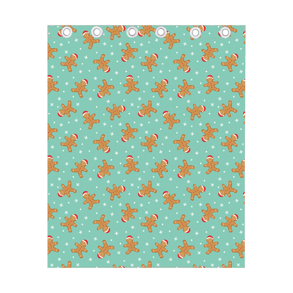 Little Gingerbread Man Pattern Print Curtain
