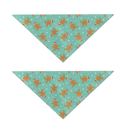 Little Gingerbread Man Pattern Print Dog Bandana
