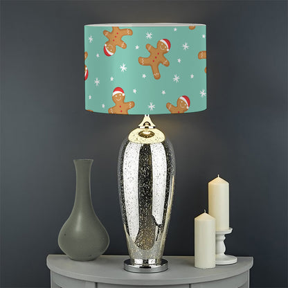 Little Gingerbread Man Pattern Print Drum Lamp Shade