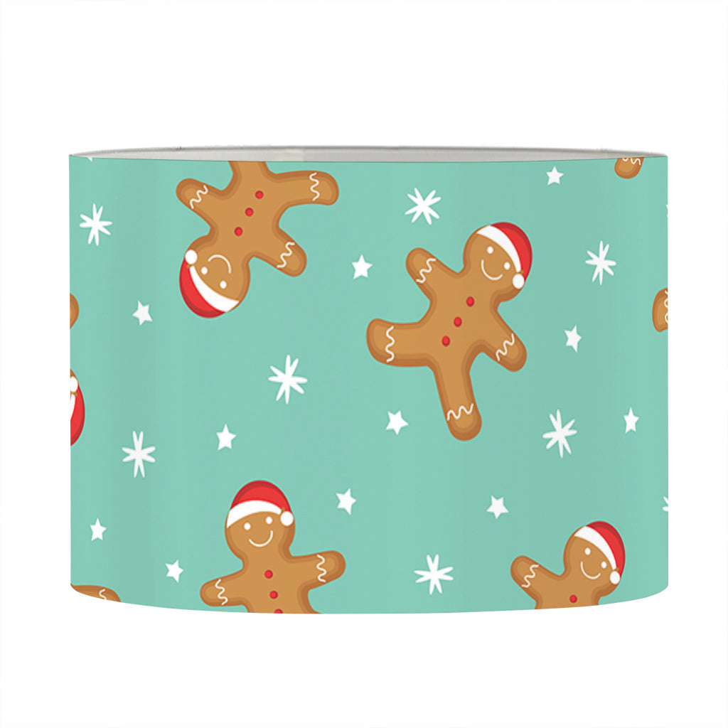 Little Gingerbread Man Pattern Print Drum Lamp Shade