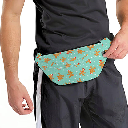Little Gingerbread Man Pattern Print Fanny Pack