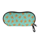 Little Gingerbread Man Pattern Print Glasses Case
