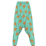 Little Gingerbread Man Pattern Print Hammer Pants