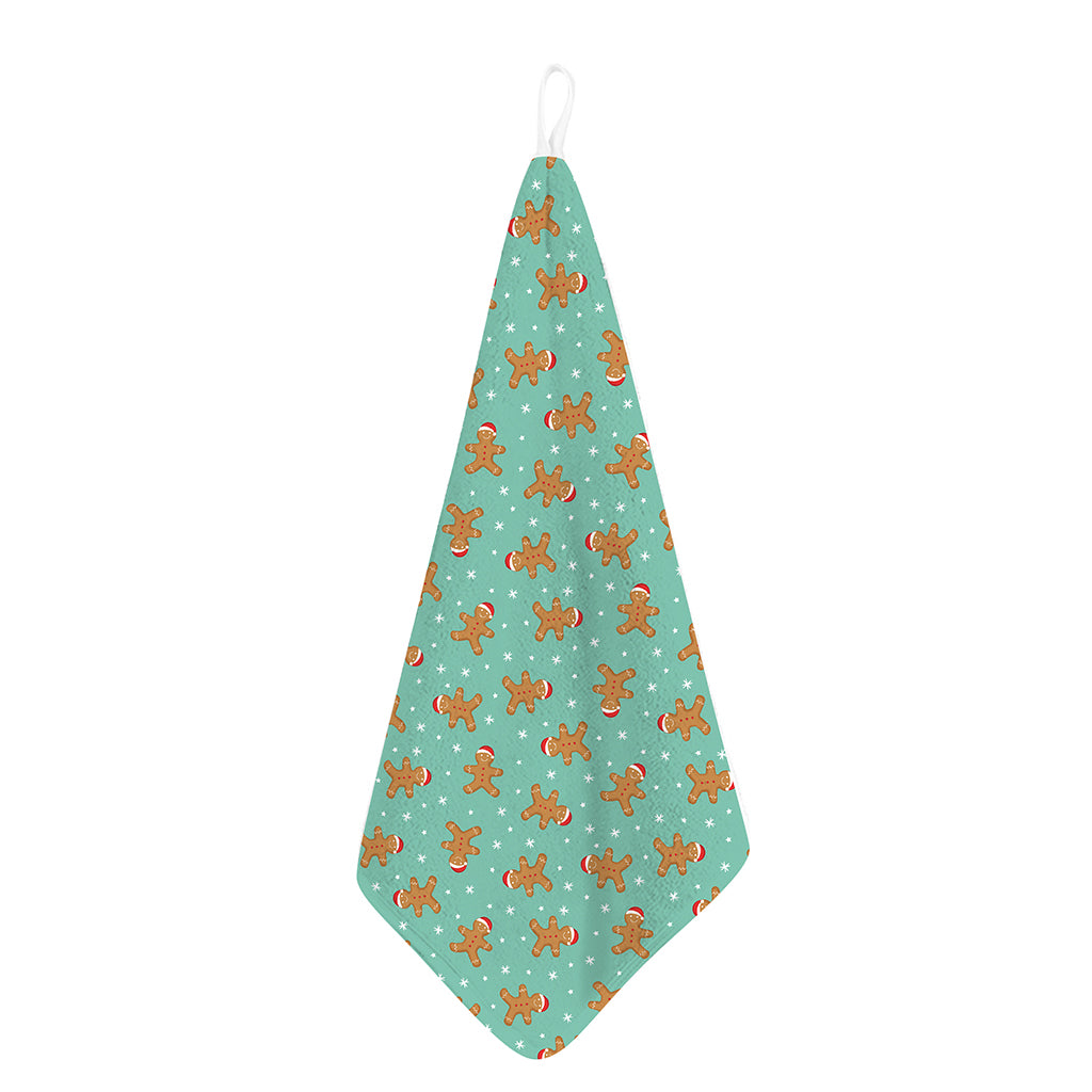 Little Gingerbread Man Pattern Print Hand Towel
