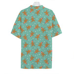Little Gingerbread Man Pattern Print Hawaiian Shirt