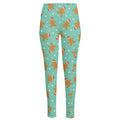 Little Gingerbread Man Pattern Print High-Waisted Pocket Leggings