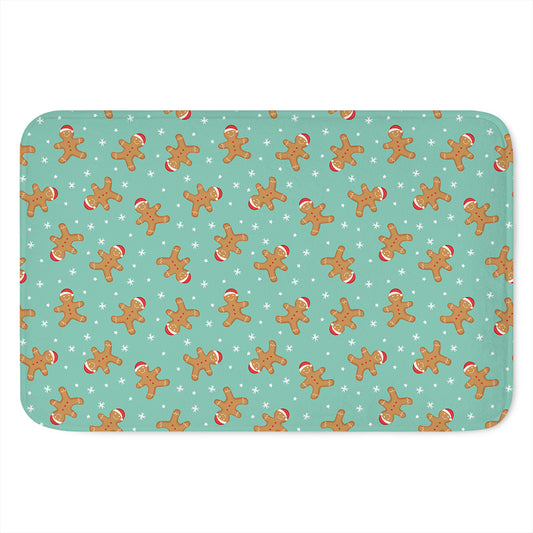 Little Gingerbread Man Pattern Print Indoor Door Mat