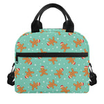 Little Gingerbread Man Pattern Print Insulated Lunch Bag