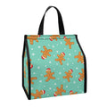 Little Gingerbread Man Pattern Print Insulated Lunch Tote