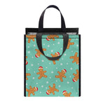 Little Gingerbread Man Pattern Print Insulated Lunch Tote