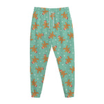 Little Gingerbread Man Pattern Print Jogger Pants