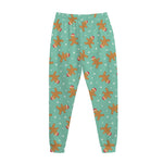 Little Gingerbread Man Pattern Print Jogger Pants