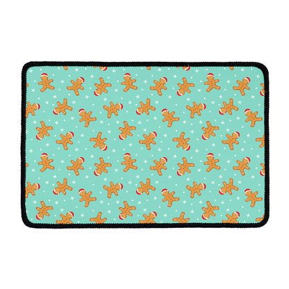 Little Gingerbread Man Pattern Print Kitchen Mat