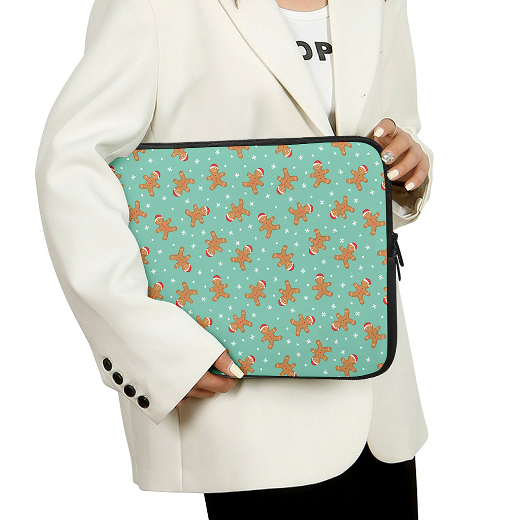 Little Gingerbread Man Pattern Print Laptop Sleeve