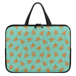 Little Gingerbread Man Pattern Print Laptop Sleeve With Handle