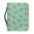 Little Gingerbread Man Pattern Print Leather Bible Cover