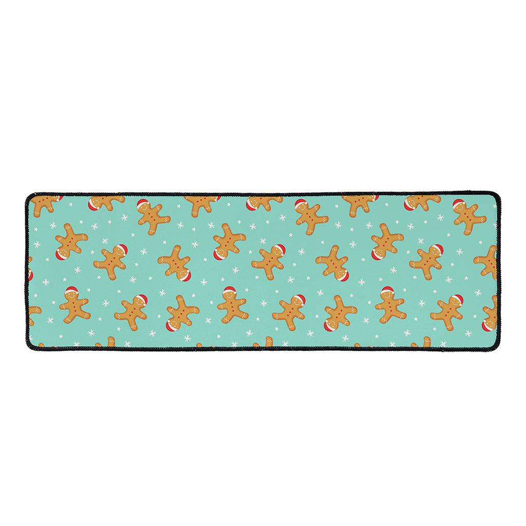 Little Gingerbread Man Pattern Print Long Kitchen Mat